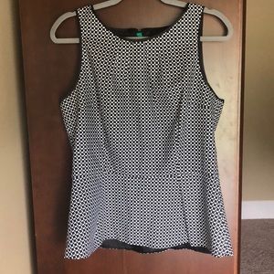 White House Black Market Peplum Top